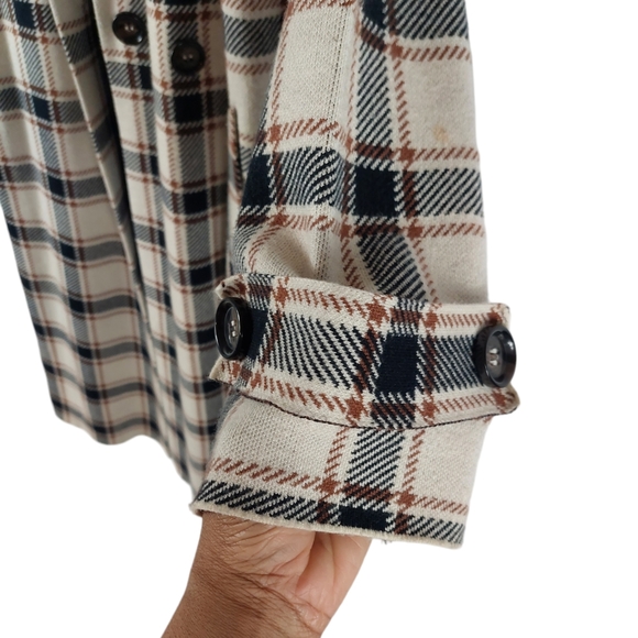 Zara Bloggers Fave Plaid-Houndstooth Double Breast Lightweight Oversized… - Picture 9 of 14